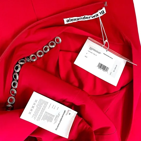 Alexander Wang Racerback Column Dress w/ Grommet Trim, NWT